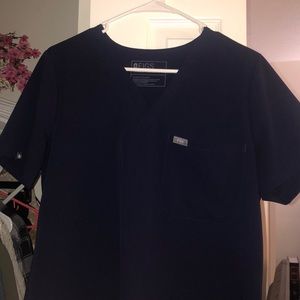 Fig navy blue scrub set